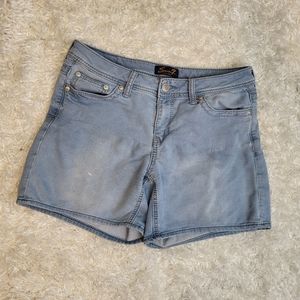 Seven7 Women's Jean Shorts, Light Blue, Size 8